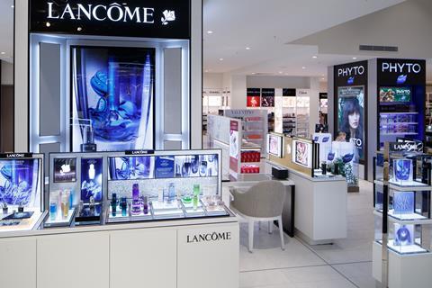 The beauty hall in Debenhams' Melbourne store